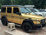 Золотой Mercedes-Benz Gelandewagen в Душанбе